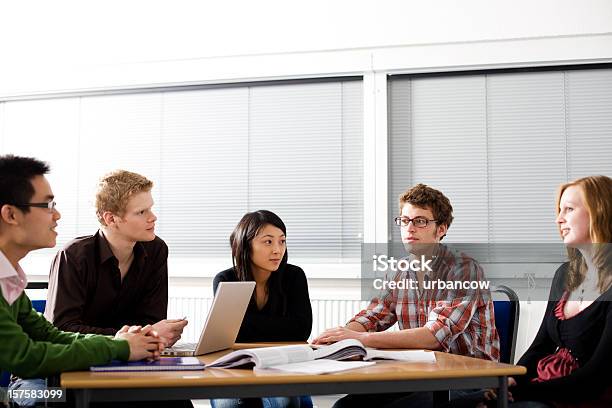 Students In Lecture Room Stock Photo - Download Image Now - Adult, Adult Student, Adults Only