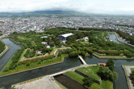 Goryokaku is a star fort in the city of Hokkaido, Japan.