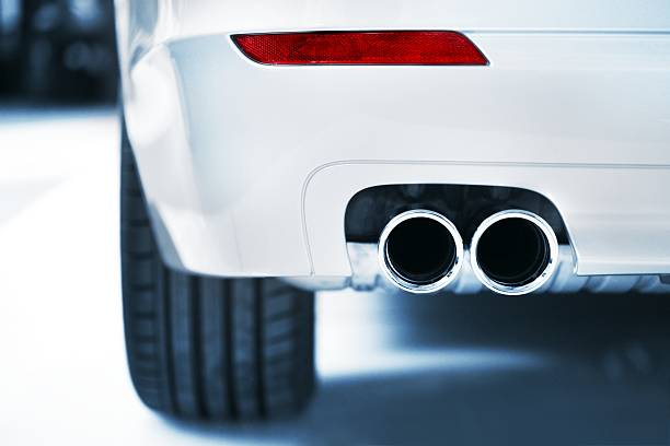Exhaust and red light exhaust and red light exhaust pipe photos stock pictures, royalty-free photos & images
