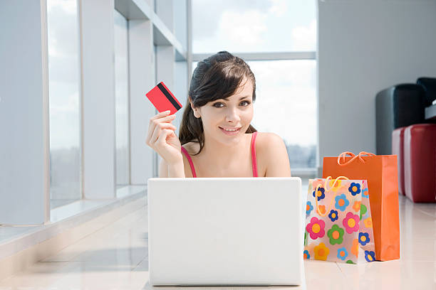 istock Woman Shopping Online 157583824