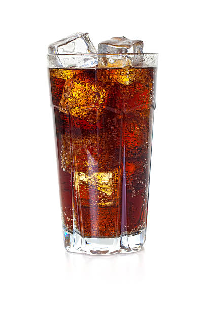 Glass Of Cola With Ice Stock - Download Image Now - Cola, Drinking Glass, Soda - iStock