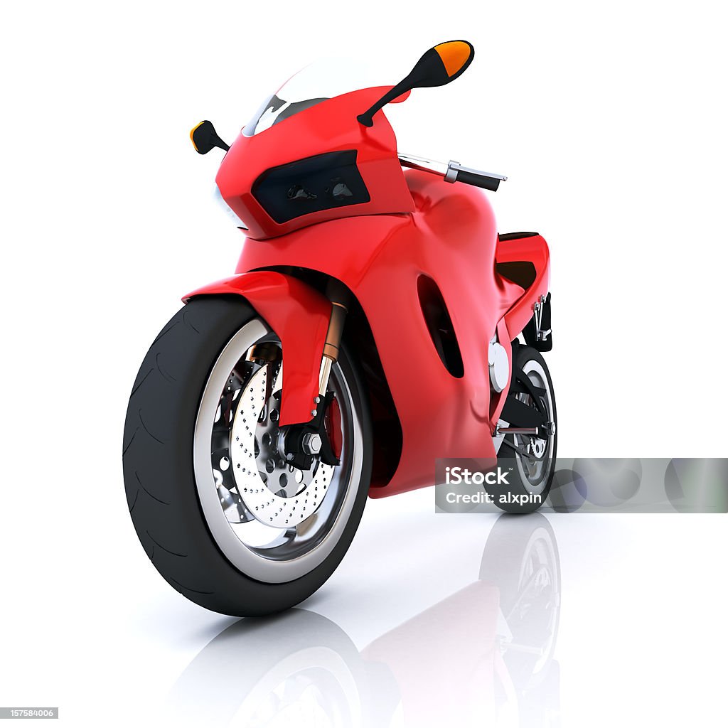 レッドのモーターサイクル - オートバイのロイヤリティフリーストックフォト