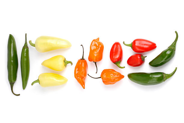 istock Hot organic peppers background 157584618