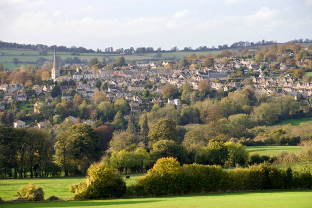 istock England, Gloucestershire, Cotswolds, Painswick, autumn view 157584877