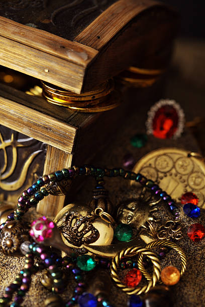 istock Buried Pirates Treasure Chest 157585087