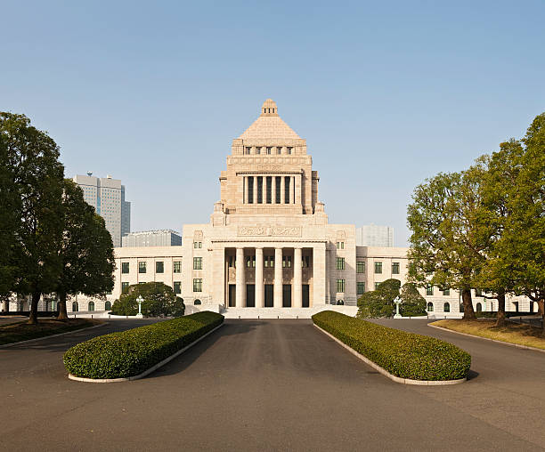 立法府ビル日本国会議事堂 kokkai -gijido 春の東京 - 国会議事堂 ストックフォトと画像