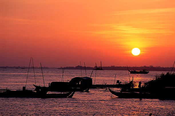 istock Sunrise on the Mekong river in Cambodia 157585744
