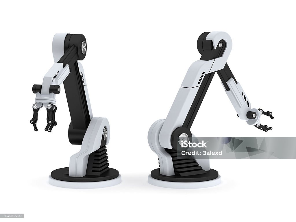 Роботы - Стоковые фото Манипулятор робота - Производственное оборудование роялти-фри