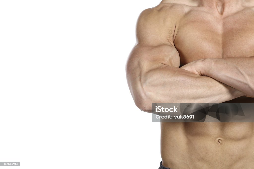 Schön Muskulös männliche Körper - Lizenzfrei Anaerobes Training Stock-Foto