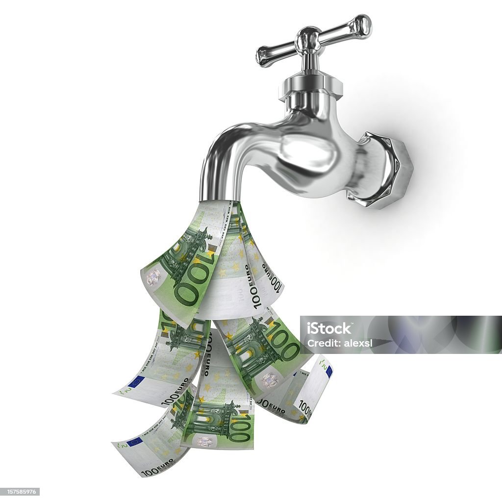 Money Tap - Euro  Euro Symbol Stock Photo