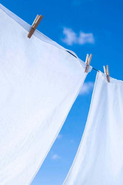 Close up of washing on line.