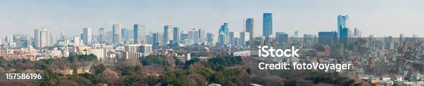 Panoramablick Auf Tokio Stadtansicht Von Wolkenkratzer Sehenswürdigkeiten Und Stadien Shinjuku Roppongi Japan Stockfoto und mehr Bilder von Akasakabezirk