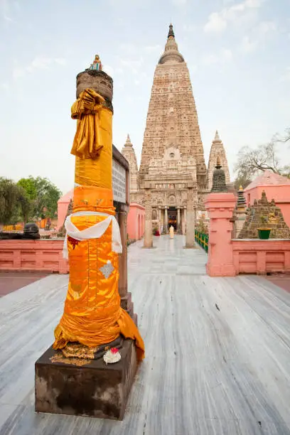 Mahabodhi Temple In Bodhgaya, Bihar, India