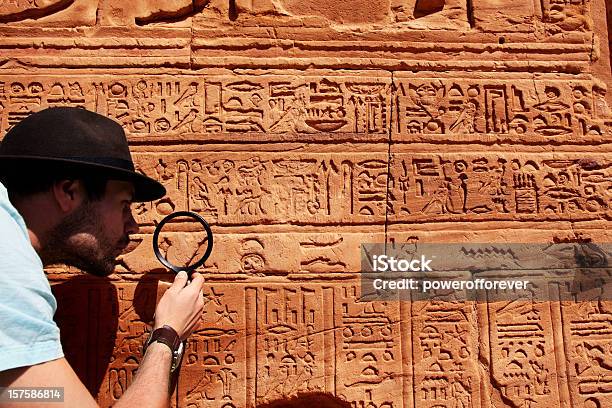 Archeologist Stock Photo - Download Image Now - Hieroglyphics, Archaeology, Egypt