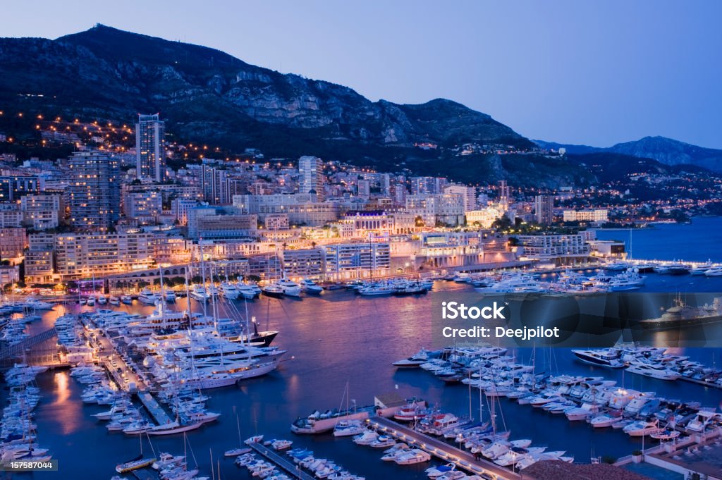 Monaco Porto e Marina di Monte Carlo - Foto stock royalty-free di Principato di Monaco