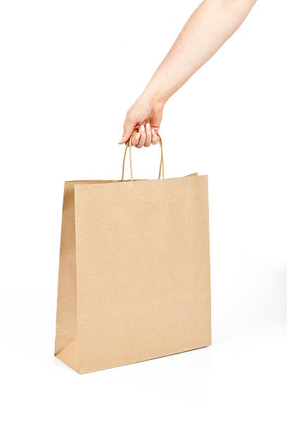 хозяйственная сумка - shopping bag black bag paper bag стоковые фото и изображения