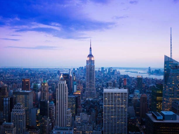 istock Cityscape New York Twilight 157587091