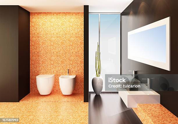 현대적이다 욕실 0명에 대한 스톡 사진 및 기타 이미지 - 0명, 3차원 형태, 가구