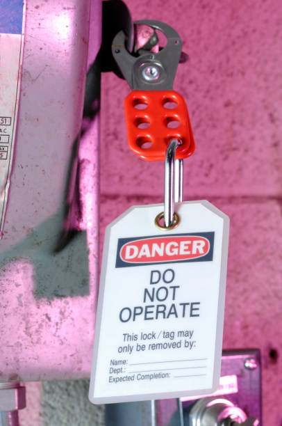 istock Heavy-duty main breaker electrical lockout 157587255