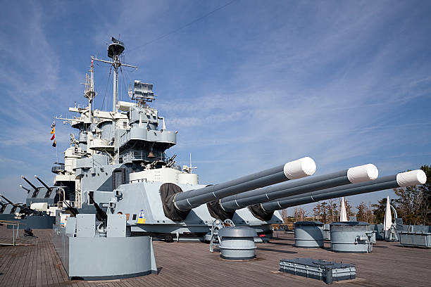 uss carolina del nord - battleship foto e immagini stock