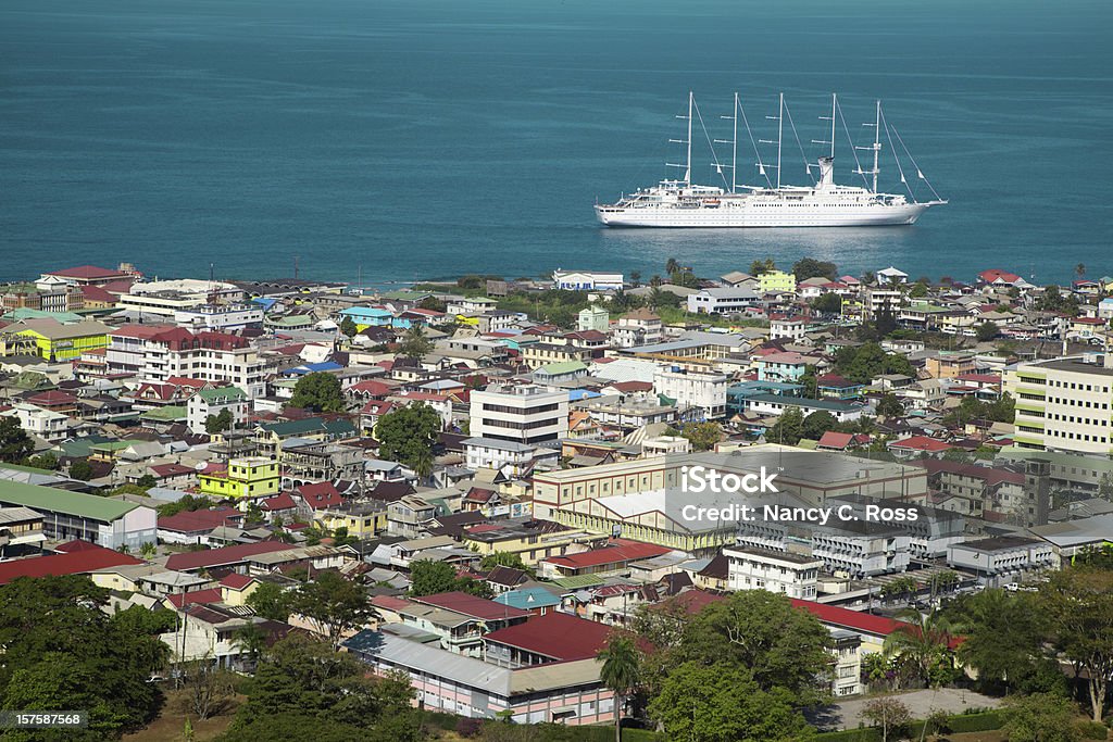 Stadt von Roseau, Dominica, karibik, Reiseziel - Lizenzfrei Insel Dominica Stock-Foto