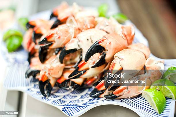 Plate Full Of Stone Crab Stock Photo - Download Image Now - Stone Crab, Crab - Seafood, Claw