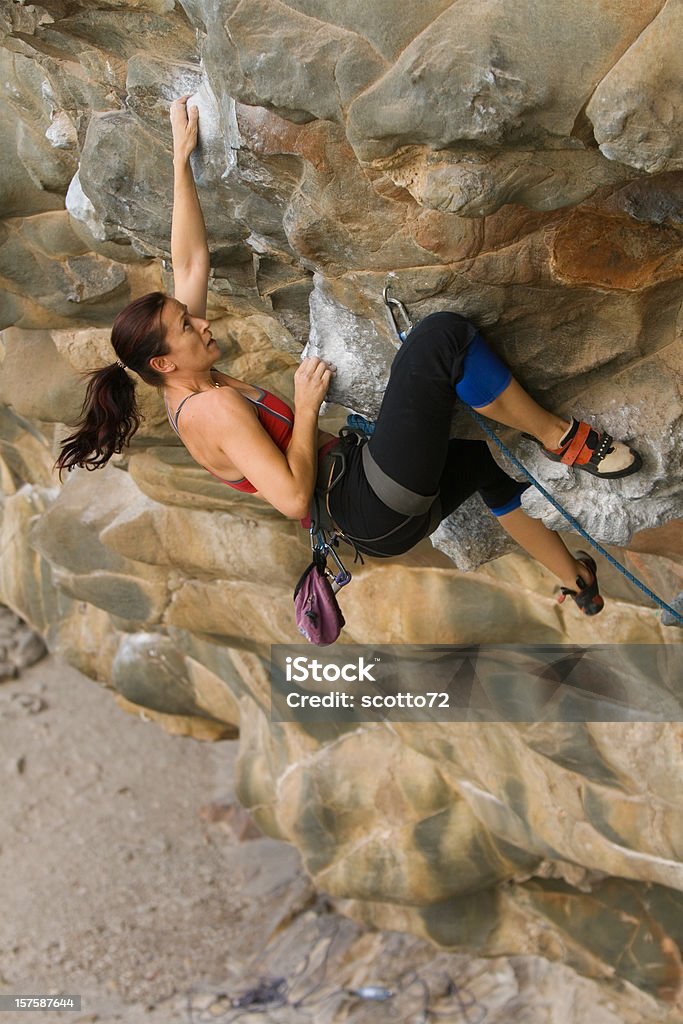 雌 Rockclimber - アクティブライフスタイルのロイヤリティフリーストックフォト