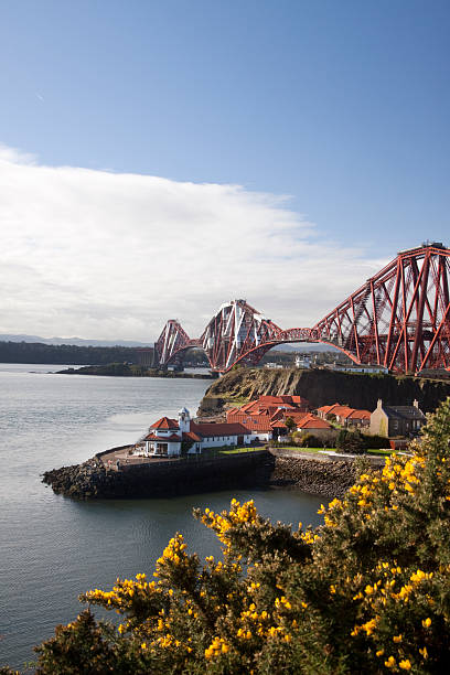 Firth of Forth Rail Bridge in Edinburgh Scotland