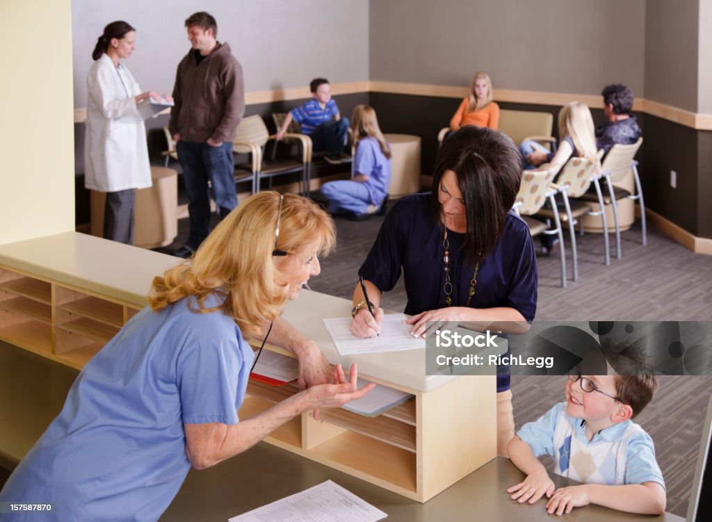 Medical Office Area Reception - Foto stock royalty-free di Sala d'attesa