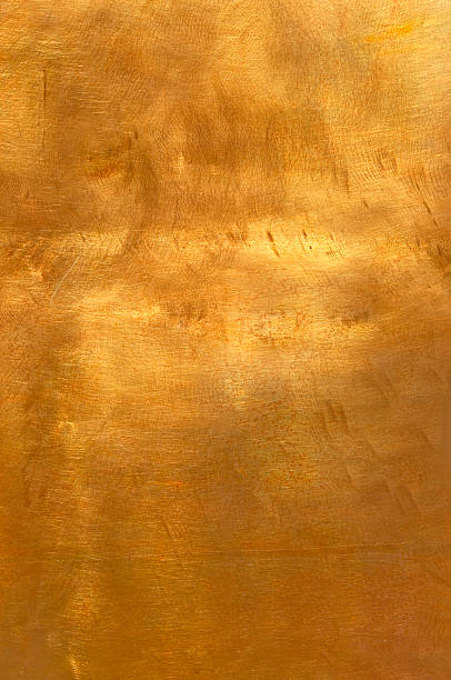 abstract golden cobre o bronce metal fondo xl - full frame close up brown day fotografías e imágenes de stock