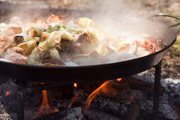 Stew cooking stock photo