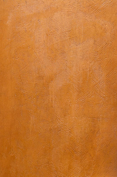 istock Red brown bronze metal plate textured surface full frame 157588394