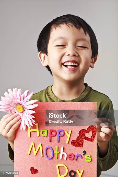 キュートなボーイ母の日カード - 4歳から5歳のストックフォトや画像を多数ご用意 - 4歳から5歳, お祝い, アジアおよびインド民族