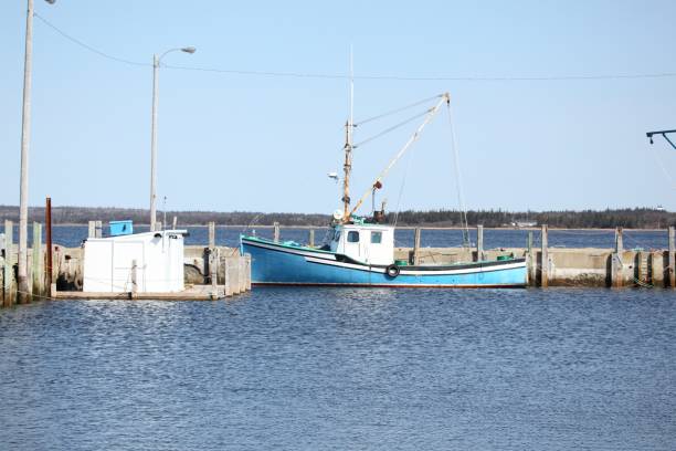 istock Fishing boat and lobster car 157588540