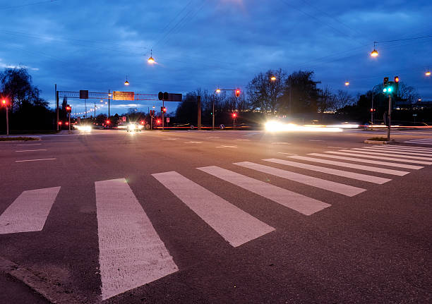 Free Stock Photo of Busy City Street at Night With Traffic Lights ...