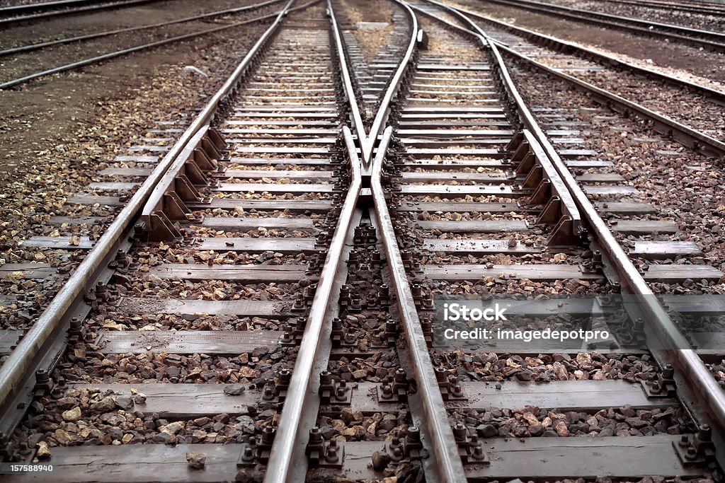 鉄道 - 線路のロイヤリティフリーストックフォト