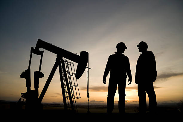 istock Oil Rig at Dusk 157589467