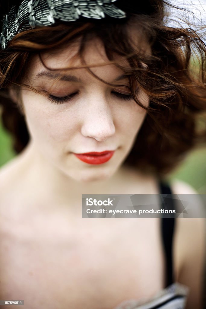 young attractive adult woman outdoors  Adult Stock Photo