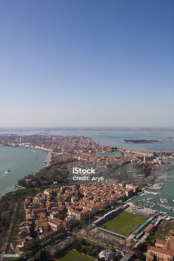 Vista aerea sulla laguna di Venezia, Italia - Foto stock royalty-free di Ambientazione esterna