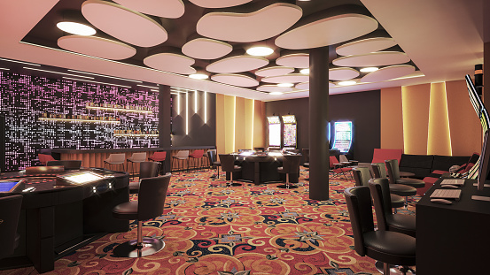 Casino Interior Design Computer Generated Image Architectural ...