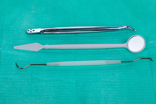 Dental equipment in a dental surgery