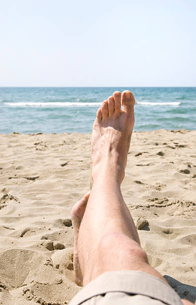 istock Legs and Feet On The Beach 157591198
