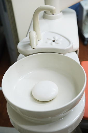 Washbowl in a dental clinic