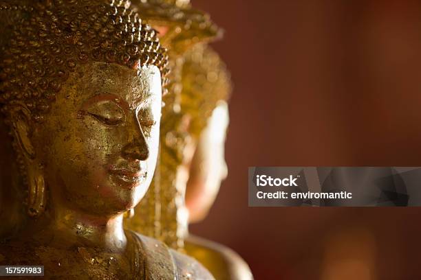 Ancient Buddha Images In A Thai Buddhist Temple Stock Photo - Download Image Now - Buddha, Ancient, Antique