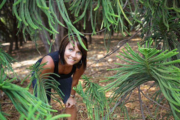 istock Mature Woman and ferns 157592254