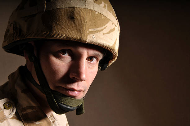istock Face of a Soldier 157592377