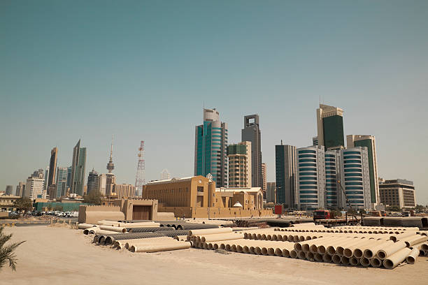 panoramę miasta kuwejt - kuwait city zdjęcia i obrazy z banku zdjęć