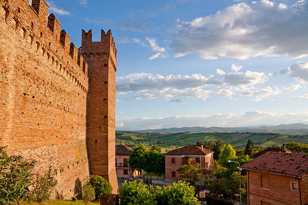 strong walls of the fortress of Gradara, Province of Pesaro