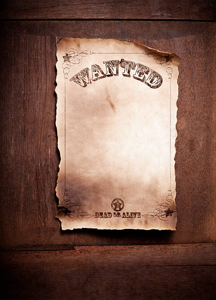wanted vive o morte poster xxl - wanted poster foto e immagini stock