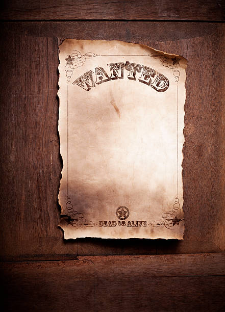 chciał martwe lub żyje plakat xxl - wanted poster wild west poster paper zdjęcia i obrazy z banku zdjęć